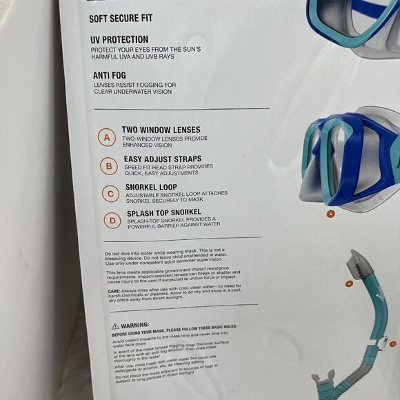 NEW Speedo Junior Comfortable Exploration Reefscout Mask Snorkel Set Age… - Picture 12 of 12